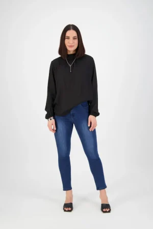 Vassalli PANTS|Skinny Leg Ankle Grazer Jean | Blue Denim