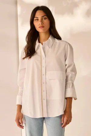 Lania the Label TEES & TOPS & SHIRTS|Wallace Shirt | White