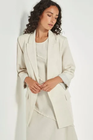 Verge COATS & JACKETS|Yara Blazer | Cashew